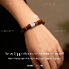Bamboo Tiger Eye Bracelet – Sterling Silver Mala Bracelet