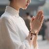 Double Wrap Golden Sandalwood Mala Bracelet – Zen Beads