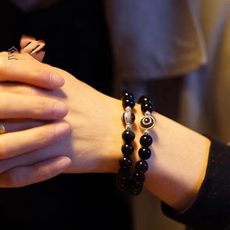 Obsidian Evil Eye Bracelet – Protection Beaded Bracelet