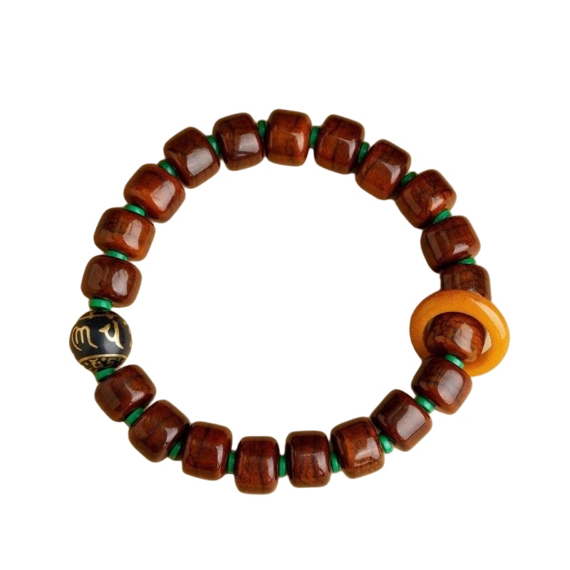 Tibetan Dzi Yak Bone Mala Bracelet – Himalayan Zen Beads
