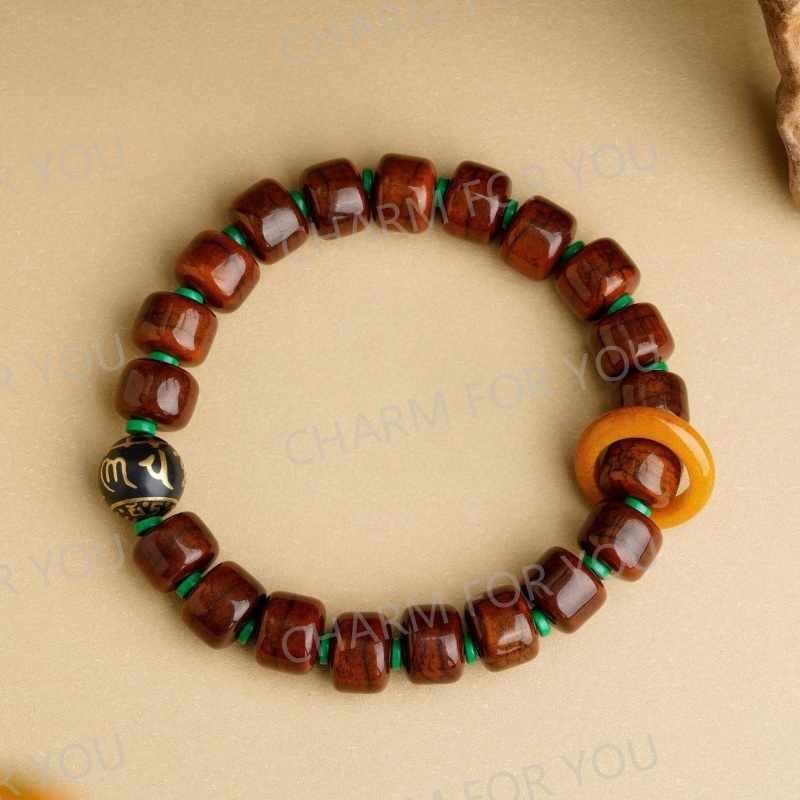 Tibetan Dzi Yak Bone Mala Bracelet – Himalayan Zen Beads