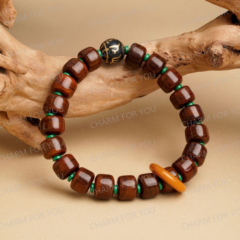 Tibetan Dzi Yak Bone Mala Bracelet – Himalayan Zen Beads