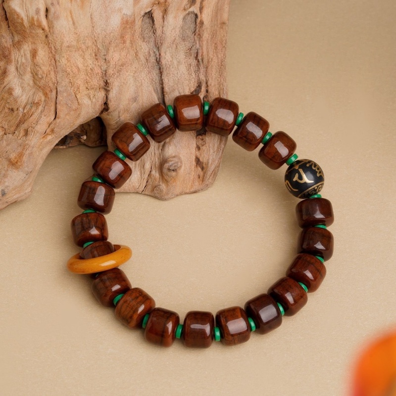 Tibetan Dzi Yak Bone Mala Bracelet – Himalayan Zen Beads