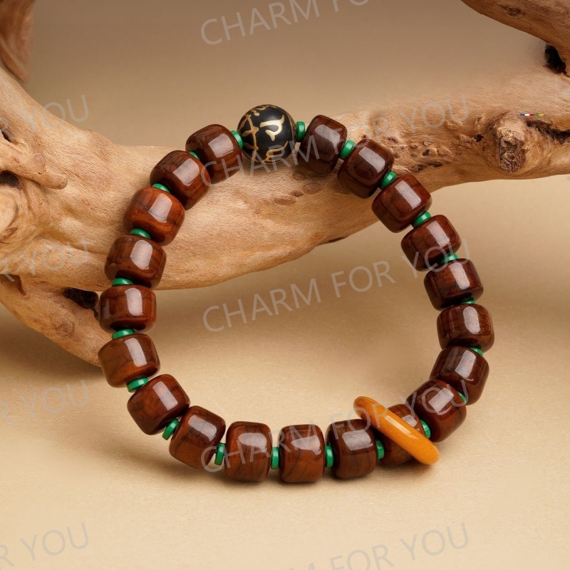Tibetan Dzi Yak Bone Mala Bracelet – Himalayan Zen Beads