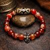 Seven-Eye Dzi Agate Bracelet – Tibetan Zen Jewelry