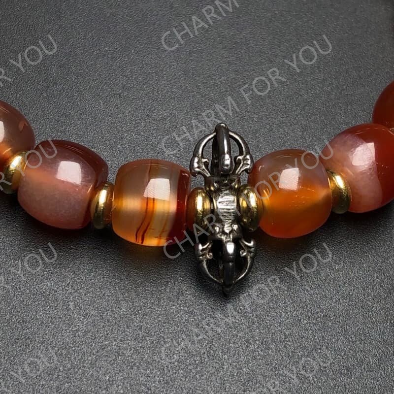 Seven-Eye Dzi Agate Bracelet – Tibetan Zen Jewelry