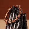 Huanghuali Bamboo Dzi Bracelet | Prosperity & Protection