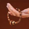 Huanghuali Bamboo Dzi Bracelet | Prosperity & Protection