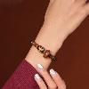 Huanghuali Bamboo Dzi Bracelet | Prosperity & Protection