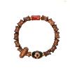 Huanghuali Bamboo Dzi Bracelet | Prosperity & Protection