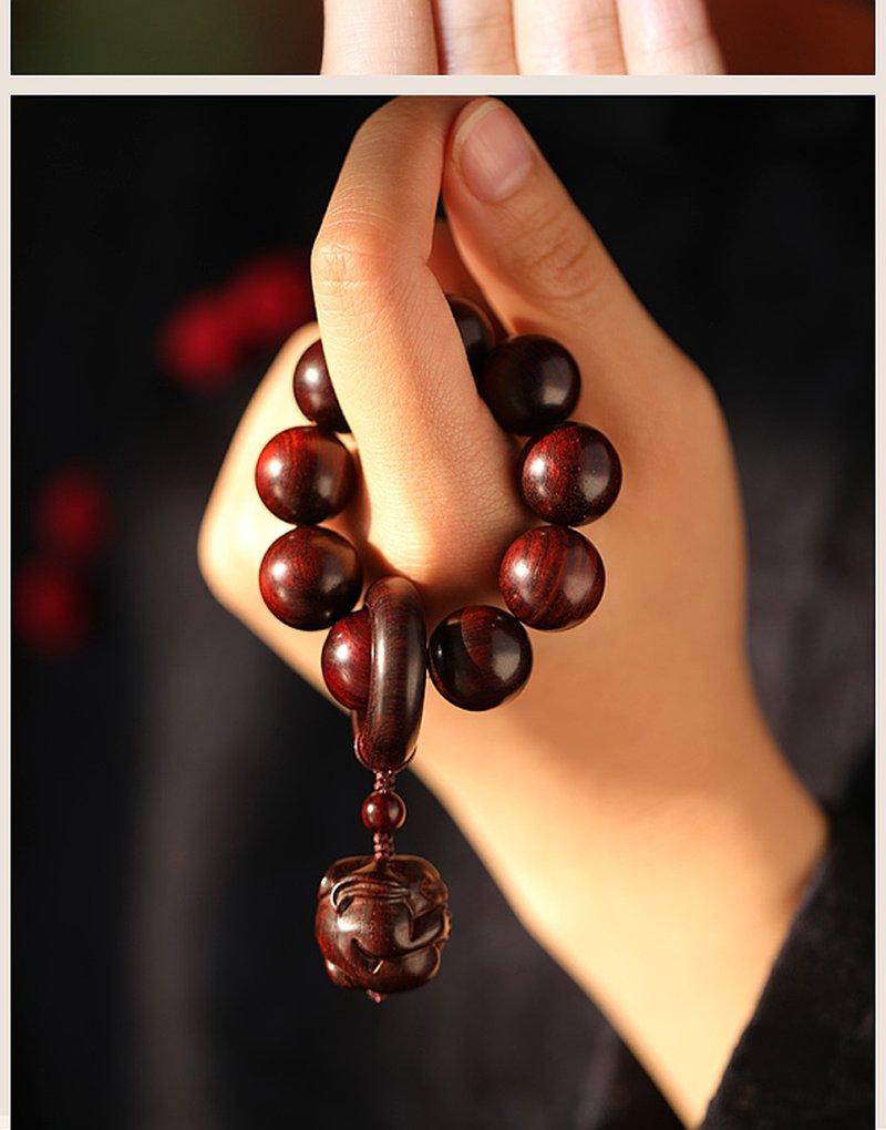 Rosewood Zodiac Buddhist Bracelet | Stress Relief & Protection