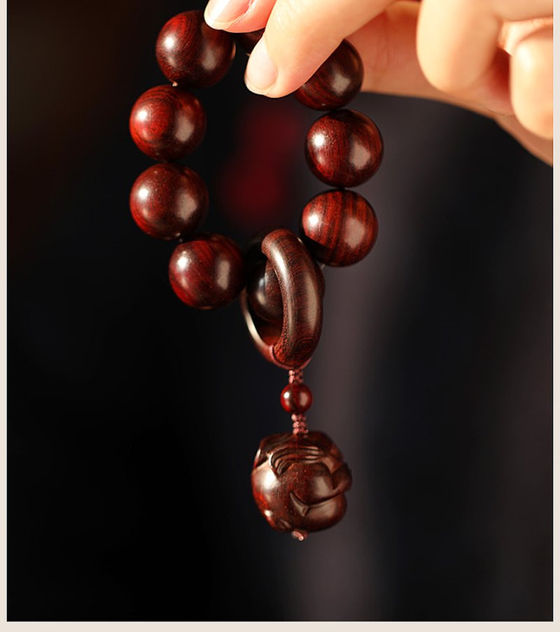 Rosewood Zodiac Buddhist Bracelet | Stress Relief & Protection