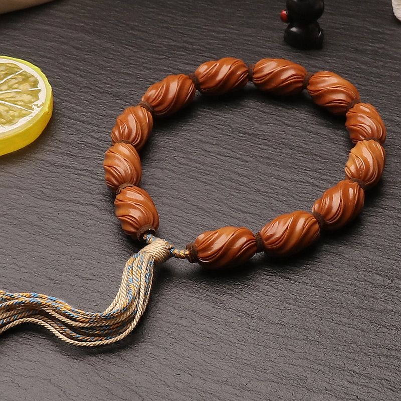 Olive Seed Buddhist Bracelet | Handmade Spiritual & Protective Jewelry
