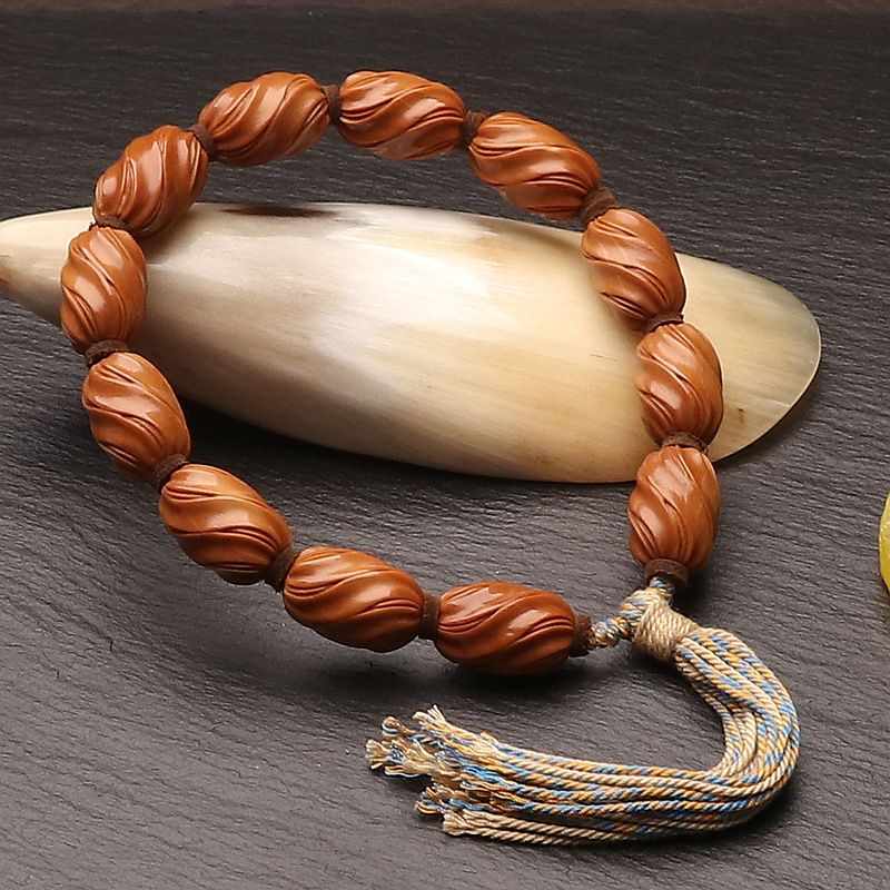 Olive Seed Buddhist Bracelet | Handmade Spiritual & Protective Jewelry