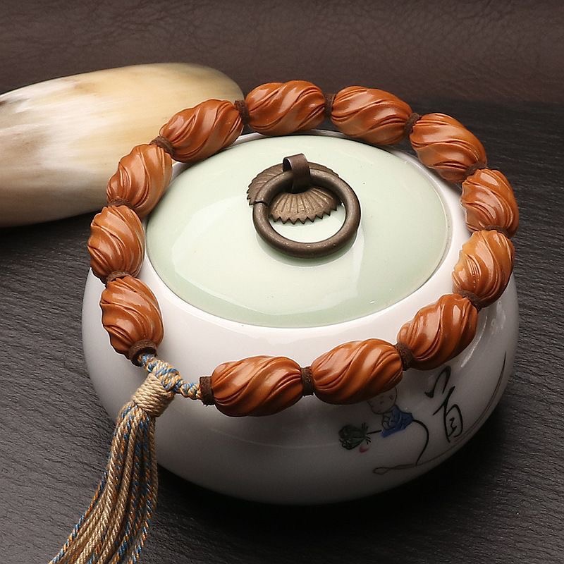 Olive Seed Buddhist Bracelet | Handmade Spiritual & Protective Jewelry