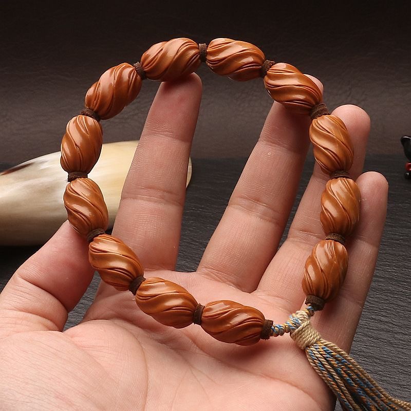 Olive Seed Buddhist Bracelet | Handmade Spiritual & Protective Jewelry