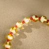 Protective Lotus Steps Amber Bracelet | Buddhist Spiritual Jewelry