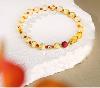 Protective Lotus Steps Amber Bracelet | Buddhist Spiritual Jewelry