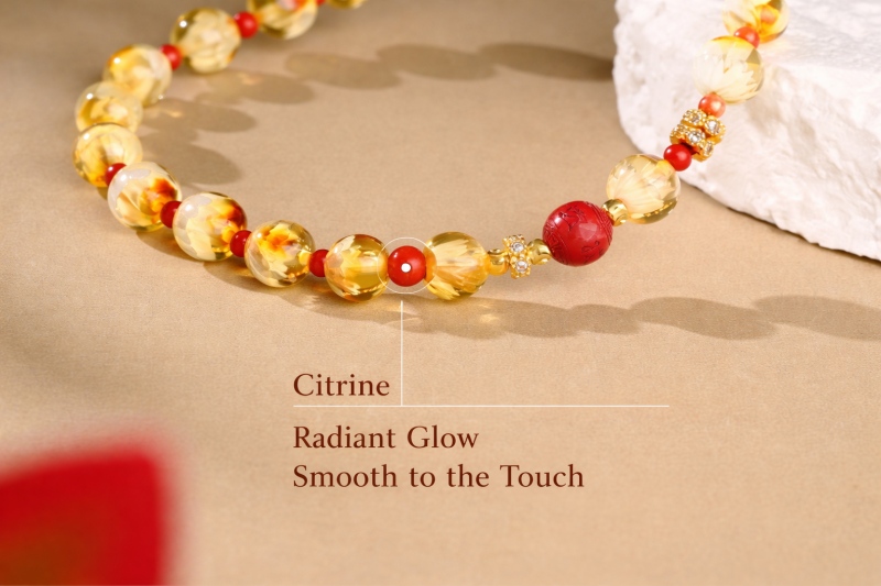Protective Lotus Steps Amber Bracelet | Buddhist Spiritual Jewelry