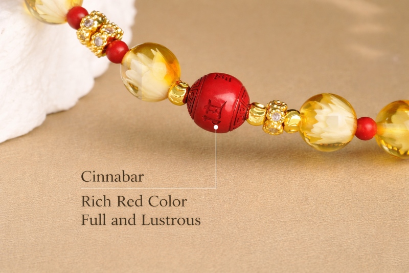 Protective Lotus Steps Amber Bracelet | Buddhist Spiritual Jewelry