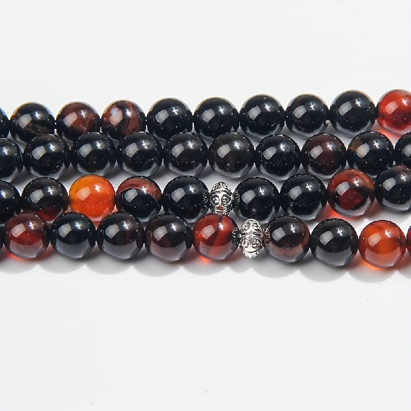 Black Natural Stone Prayer Bead Bracelet | Islamic Tasbih for Salah