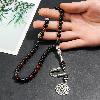 Black Natural Stone Prayer Bead Bracelet | Islamic Tasbih for Salah
