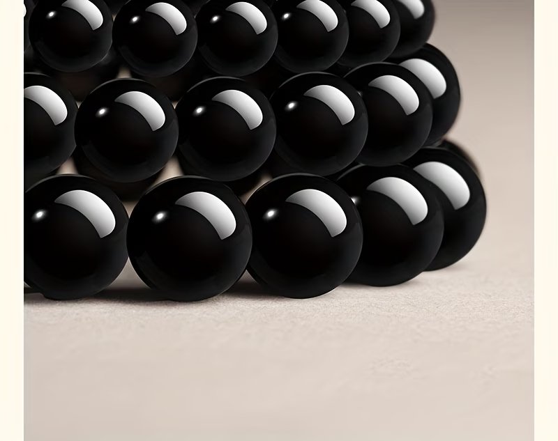 Cinnabar & Obsidian Yin Yang Bracelet | Lucky Protection Jewelry