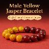 Natural Cinnabar & Realgar Yin-Yang Bracelet | Feng Shui Jewelry