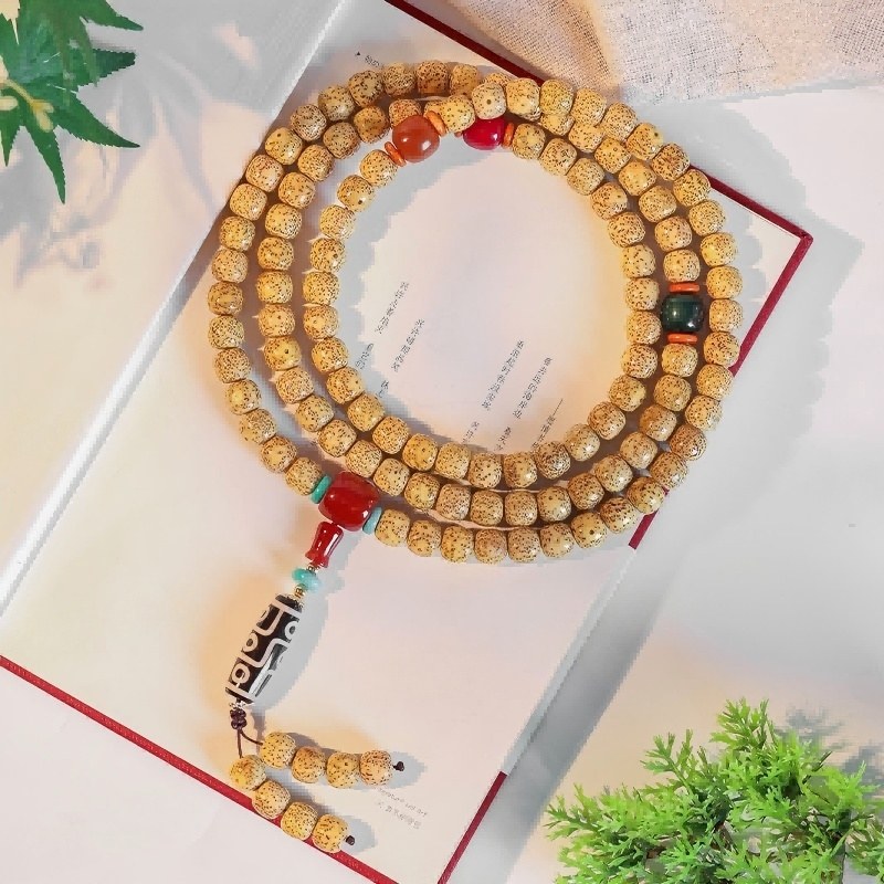 Moon & Star Bodhi 108 Mala – Hainan Zen Prayer Beads