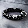 Double Wrap Pixiu Obsidian Bracelet – 999 Silver Feng Shui Bracelet