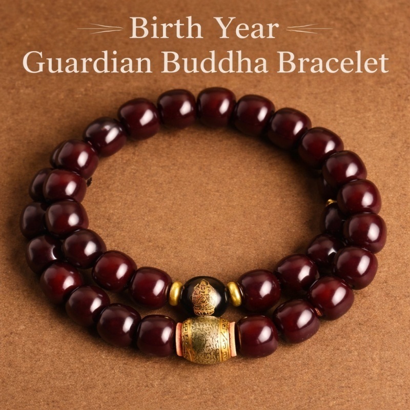 Birth-Year Buddha Bodhi Bracelet | Zodiac Protection Jewelry