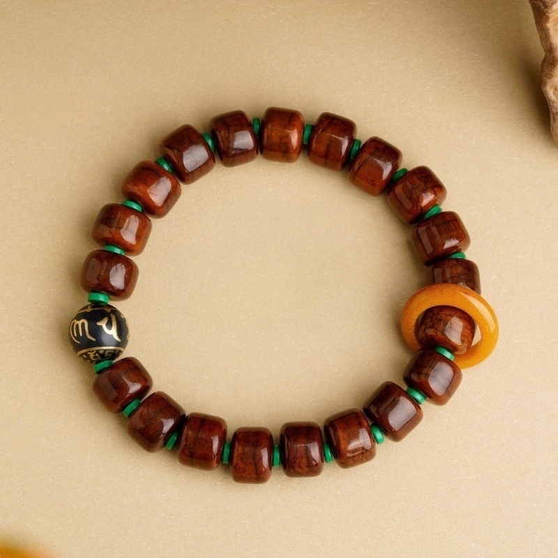 Tibetan Dzi Yak Bone Mala Bracelet – Himalayan Zen Beads