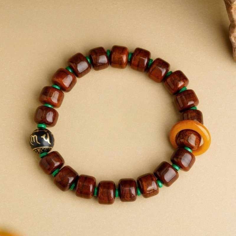 Tibetan Dzi Yak Bone Mala Bracelet – Himalayan Zen Beads