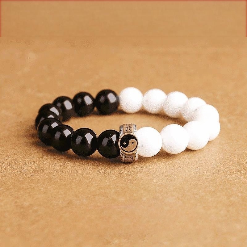 Taoist Yin Yang Energy Bead Bracelet