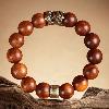 Taoist peach wood zodiac bracelet