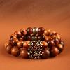 Taoist peach wood zodiac bracelet
