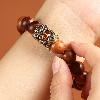 Taoist peach wood zodiac bracelet