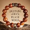 Taoist peach wood zodiac bracelet