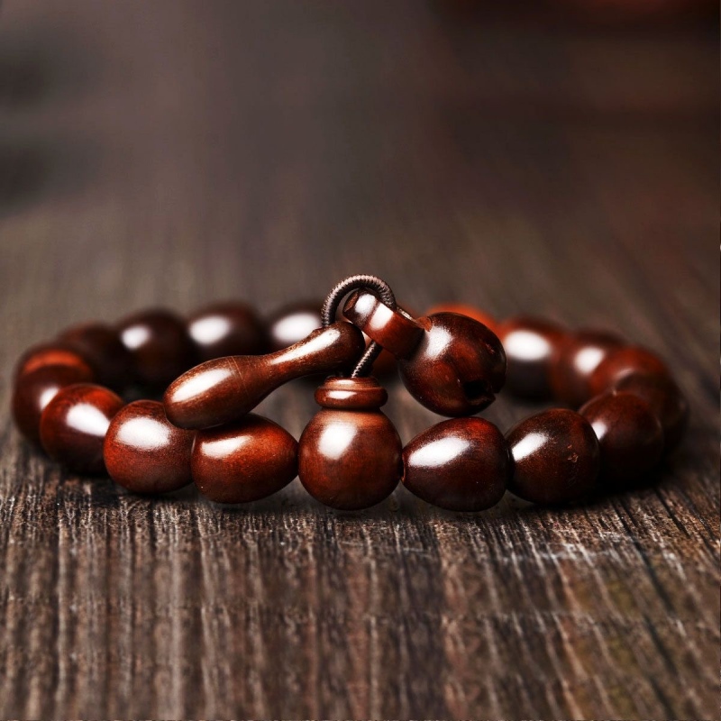 Peach wood meditation blessing bracelet