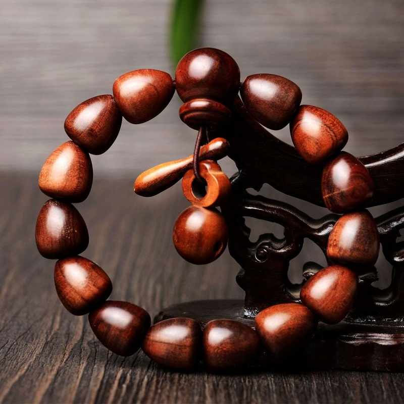 Peach wood meditation blessing bracelet