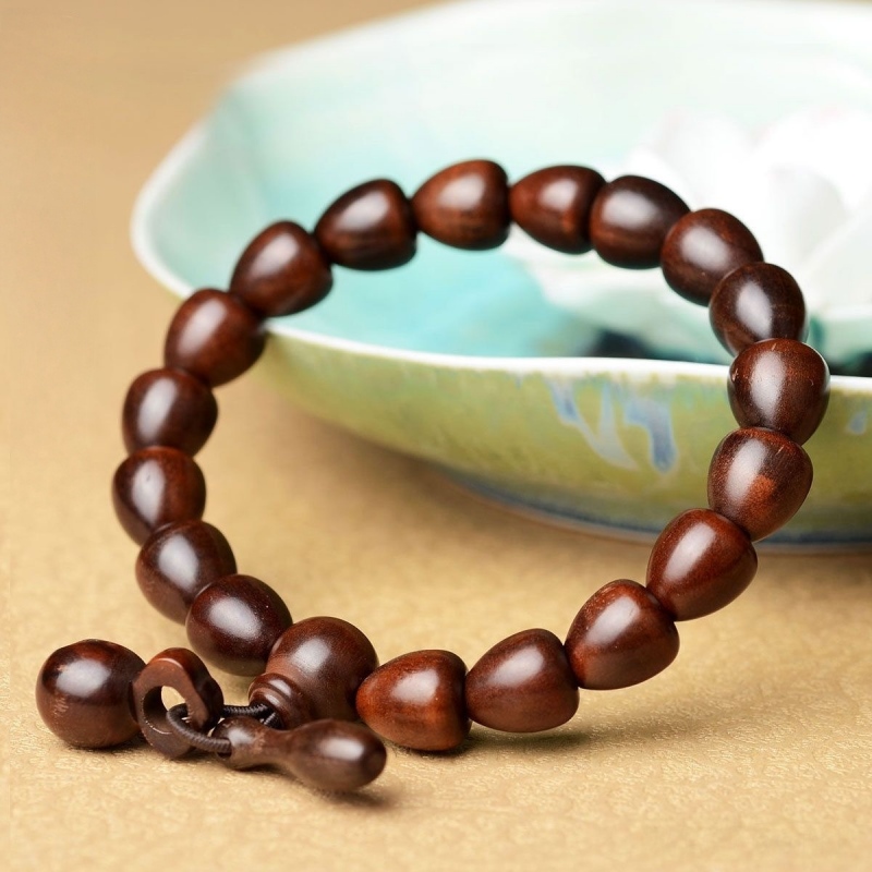 Peach wood meditation blessing bracelet