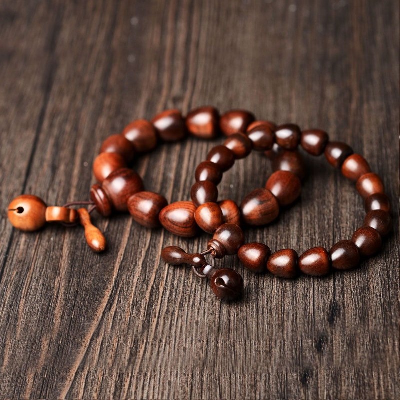 Peach wood meditation blessing bracelet