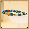 Natural lapis pyrite wenshu bracelet
