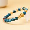 Natural lapis pyrite wenshu bracelet