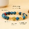 Natural lapis pyrite wenshu bracelet