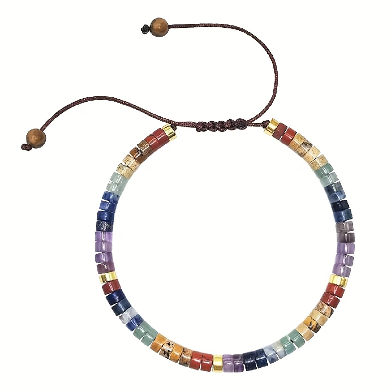 7 Chakra Natural Stone Bracelet