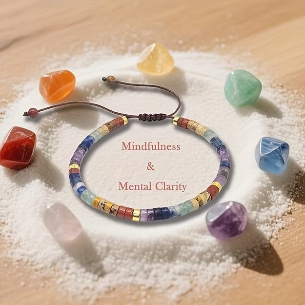 7 Chakra Natural Stone Bracelet