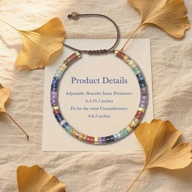 7 Chakra Natural Stone Bracelet
