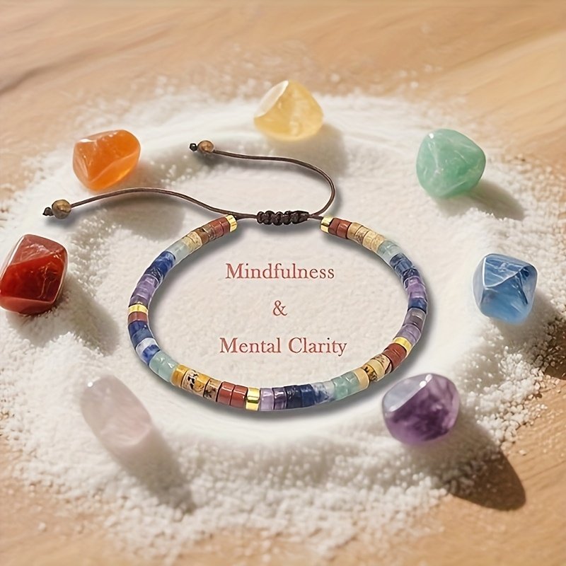 7 Chakra Natural Stone Bracelet
