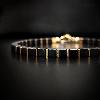 Square Obsidian Fortune Bracelet